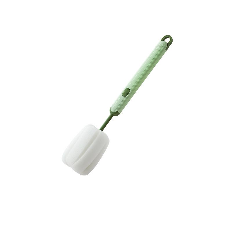 

Съемная бытовая щетка для чистки чайного налета с детских бутылочек, чайников и чашек cleaning brush зелёный