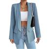 Giacca da Donna Autunno e Inverno Capispalla Tinta Unita Ampia Giacca da Abito Temperamento Pendolarismo Abbigliamento Femminile