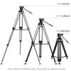 PULUZ Aluminum Alloy Photography Tripod with Hydraulic Damping Head, Adjustable Height 80-160cm
