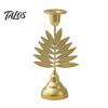 Talos Vintage Metal Candle Holder, Romantic Candlestick Dinner Table Centerpiece, Retro Aged Texture Decor for Wedding Party and Home Anniversary