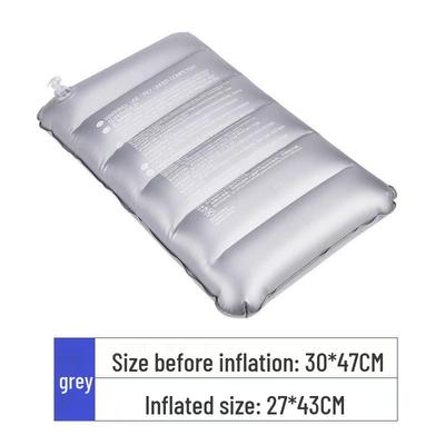 Portable Flocking PVC Inflatable Backrest and Nap Pillow for Office and Camping