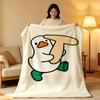 Character A-Avatar D-Duck Throw High-Density Short Plush Blanket Soft Skin-Friendly for Sofa Nap Air-Conditioned Room
