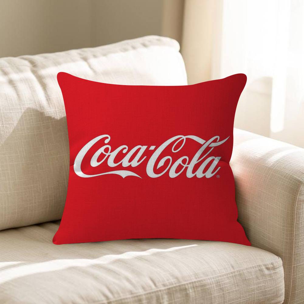 Soda Water CCocaCCola Personalized Pillow Cover Kids Bedroom Wild Party Decor Pillowcase Kid Birthday Shower Gift