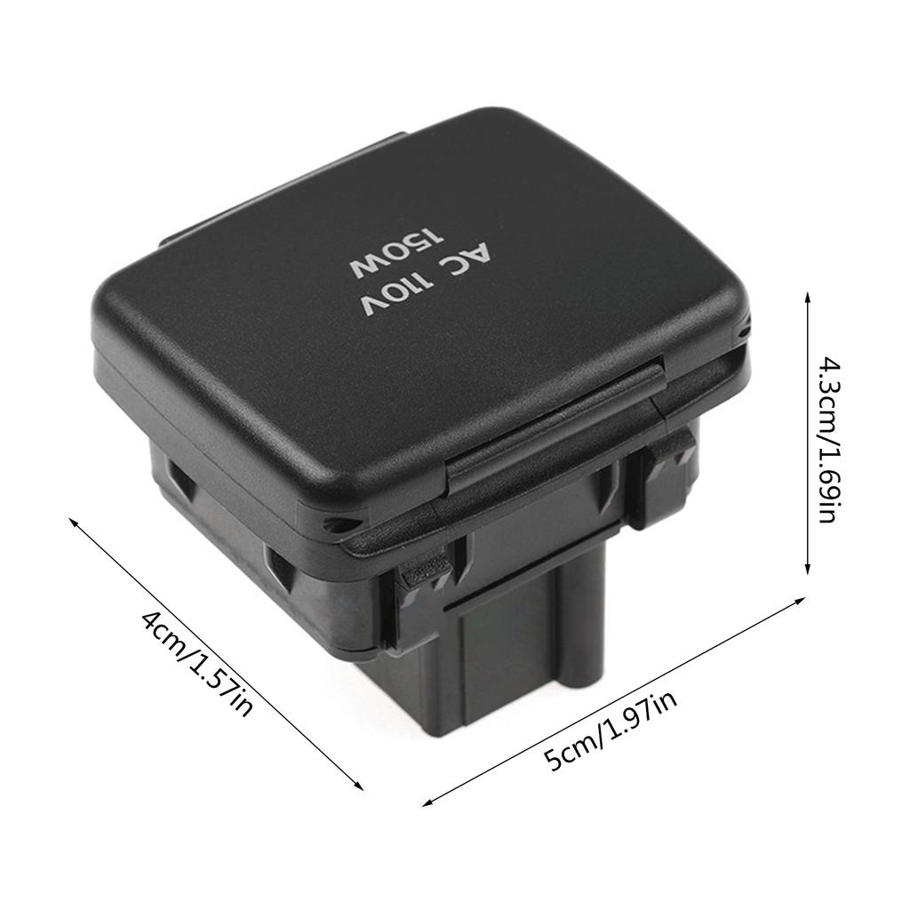 OEM BC3Z-19N236-A Car Auxiliary 110 Volt 150W Electrical Power Outlet Socket Replace for F150 F250 F350 F450