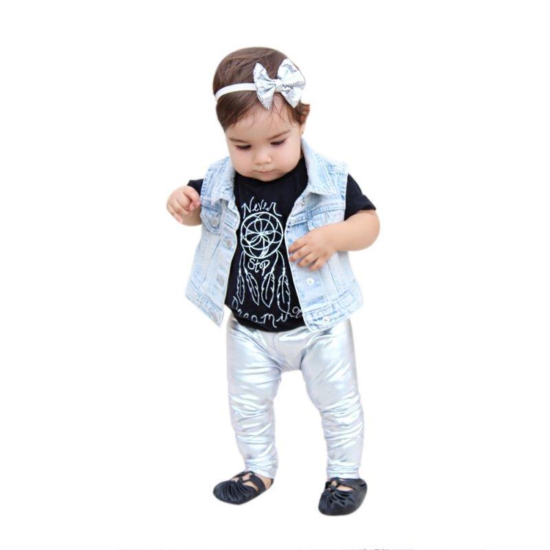 baby girl gold pants