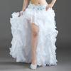 12 Colors Sexy Belly Dance Tutu Skirt Curling Skirt Belly Dance Skirt Oriental Dance Split Legless Dance Skirt