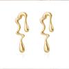 Retro Irregular Necklace Earrings Jewelry Set Fashion Personality Lava Style Necklace