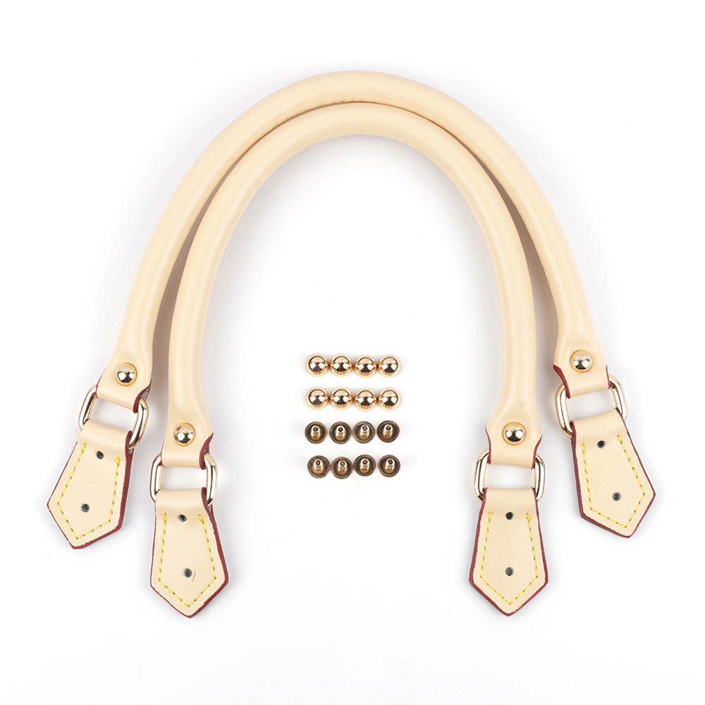 

2pcs Leather Purse Handles Replacement Tote Bag Strap for Women DIY Handbag Shoulder Straps Bag Belt Handmade Accessories 40cm