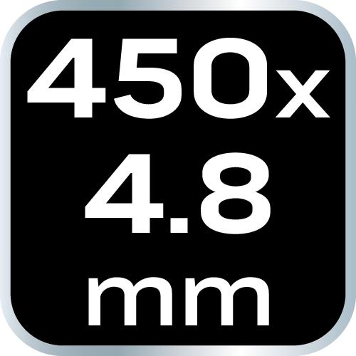 EXTREME cable ties 4.8 × 450 mm, white, 50 pcs.