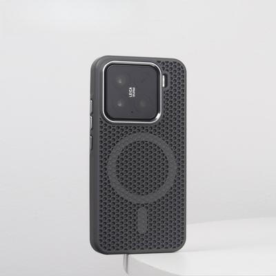 For Xiaomi 15 14 Pro Mi 15 14 Case Magnetic Honeyb Hole Heat Dissipation Matte PC Skin Feel Hard Cover Shockproof Bumper