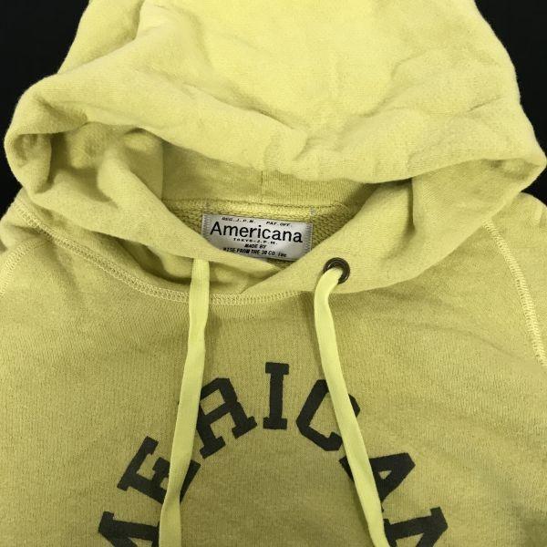 Americana Sweatshirt Tunic Dress Women’s FREE Yellow Japan(USED)