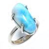 Natural Republic Larimar Gemstone 925 Solid Sterling Silver Gift Ring S.6 W8q19
