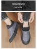 Men's Warm Velvet Canvas Shoes: Winter Slip-on Soft Sole Toad Trend