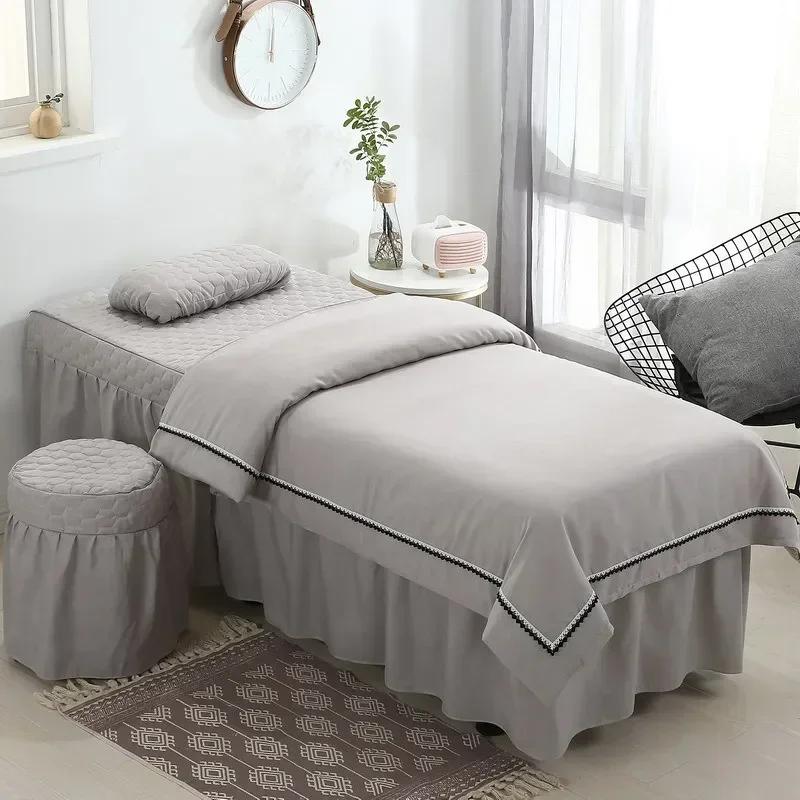 

5 шт. Покрывала, матрасы, простыни, скандинавские постельные принадлежности, регулируемые массажные столы, спа-салон красоты, чехлы, стеганые юбки, размер King Size Square head 70x185cm