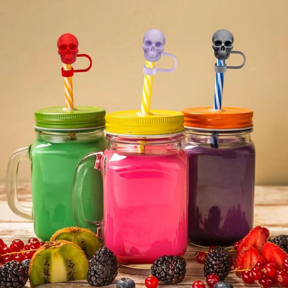 Proof Splash Skull Straw Cap Silicone Water Cup Accessories New Straw Cover