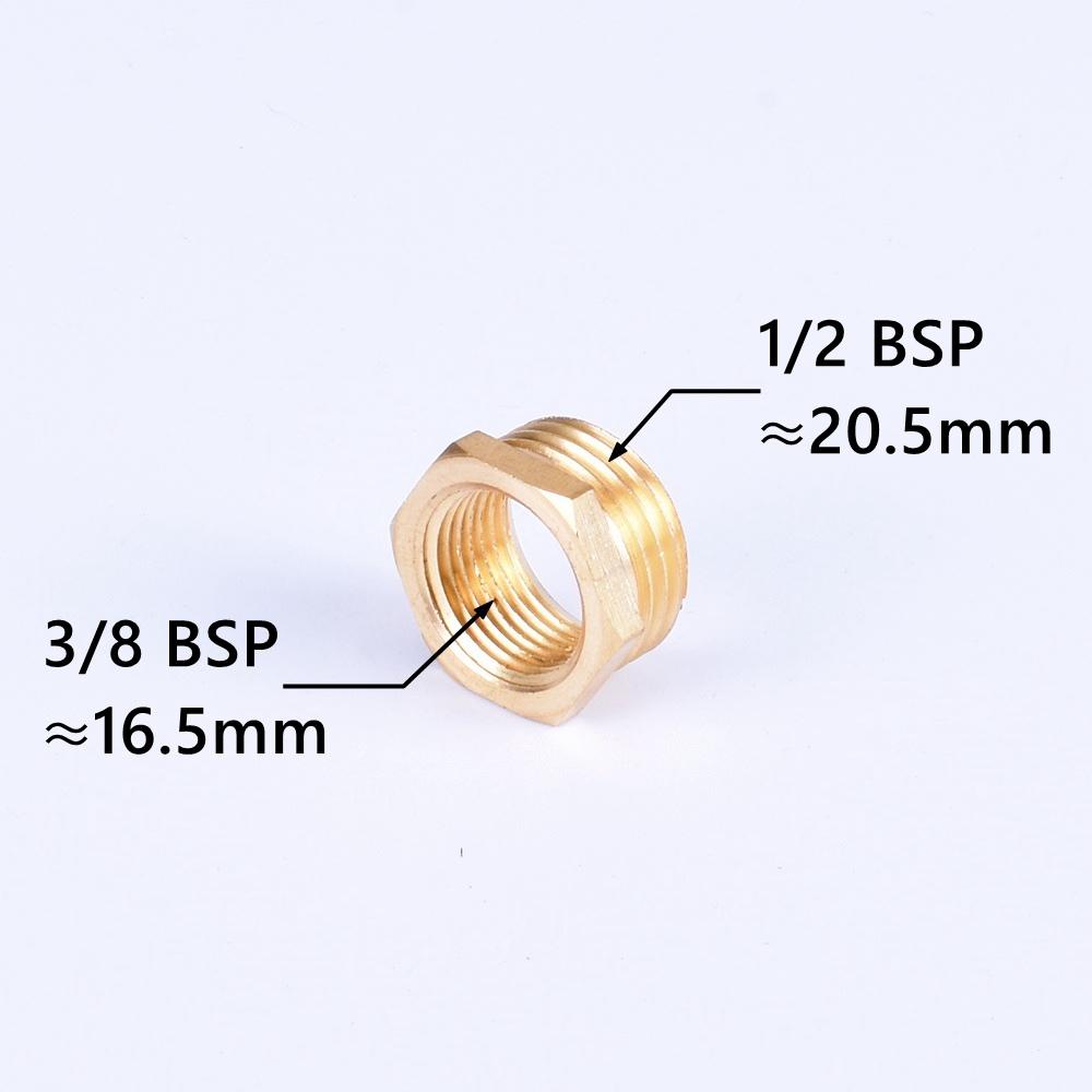Brass Hex Bushing Reducer Pipe Fitting 1/8 1/4 3/8 1/2 3/4 F To M Threaded Reducing Copper Water Gas Adapter Coupler Connector