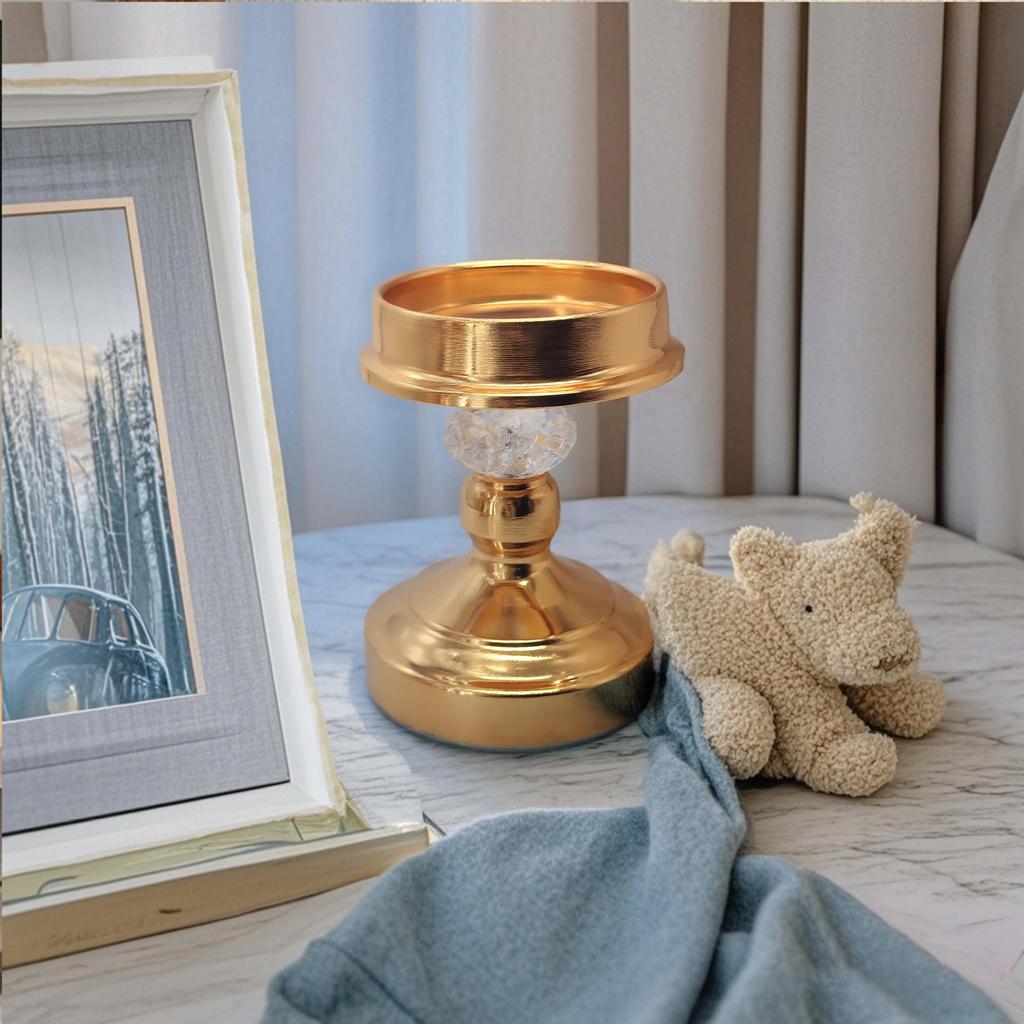 Nordic Gold Candlestick Decor - Simple Luxury for Weddings & Home Dining Table