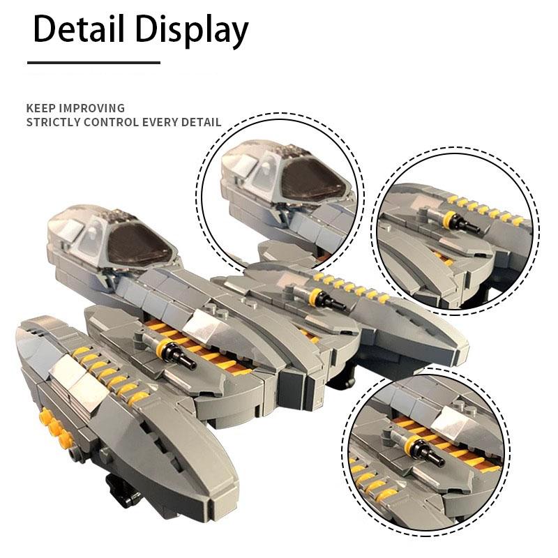 MOC General Grievous Fighter Ruthless No.1 Small Particle Assembled Building Blocks Puzzle Toy