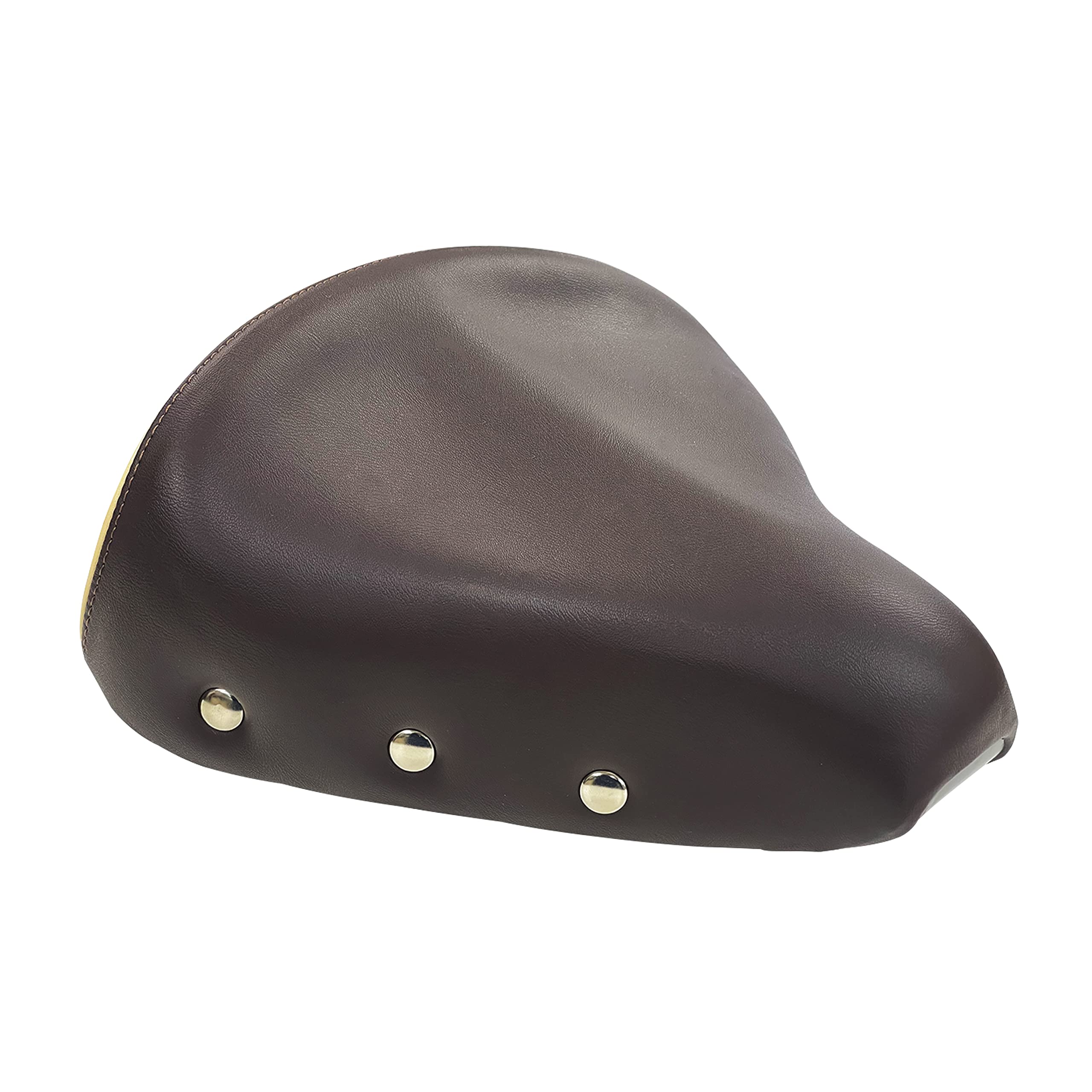 NOGUCHI Large Studded Terry Dark Saddle, Brown/Beige