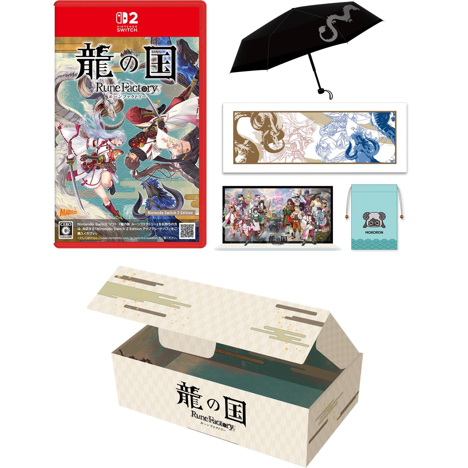 

Dragon Rune Factory Nintendo Switch 2 Edition Switch2 оригинальный дизайн складная диорама акрил и ручная работа дизайн Mokoron сумка на шнурке в комплекте Урарака