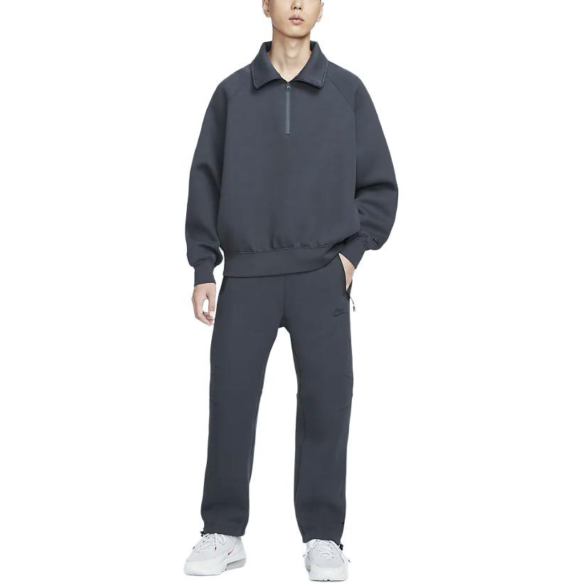 Nike Tech Lace-Up Versatile Straight-Leg Casual Pants Men Bottoms Coal-Black HJ6534-060