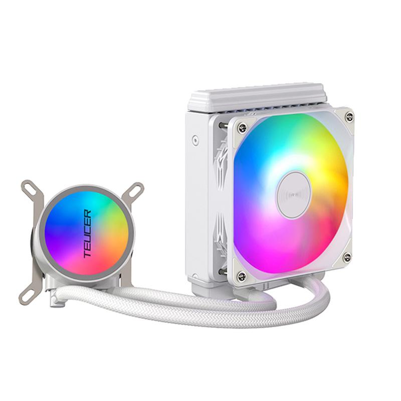 TEUCER AF-S120 Water Cooler 120mm RGB Fan Liquid Heatsink Integrated Radiator Cpu Cooling for Intel LGA115x 1200 1700 2011