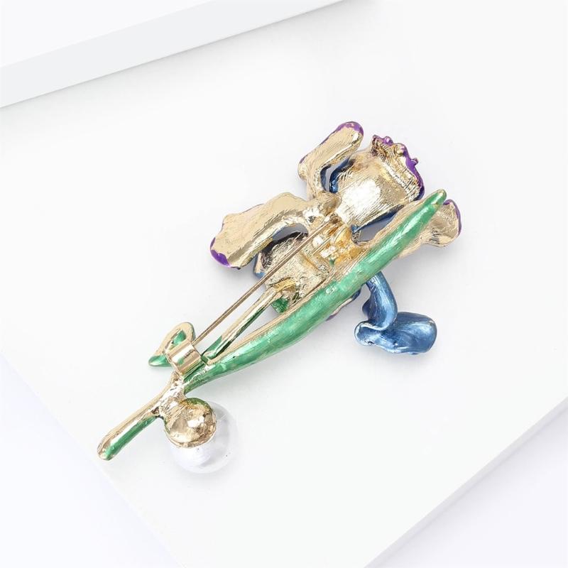 Vintage Irises Flower Brooch Elegant Enamel Jewelry Accessory For Women Men Casual Outfit Party Wear Gift