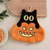 1pc Halloween Pumpkin Coral Fleece Hand Towel - Cute Cartoon Pumpkin Design,Perfect for Kitchen, Bathroom, and Party Decorations