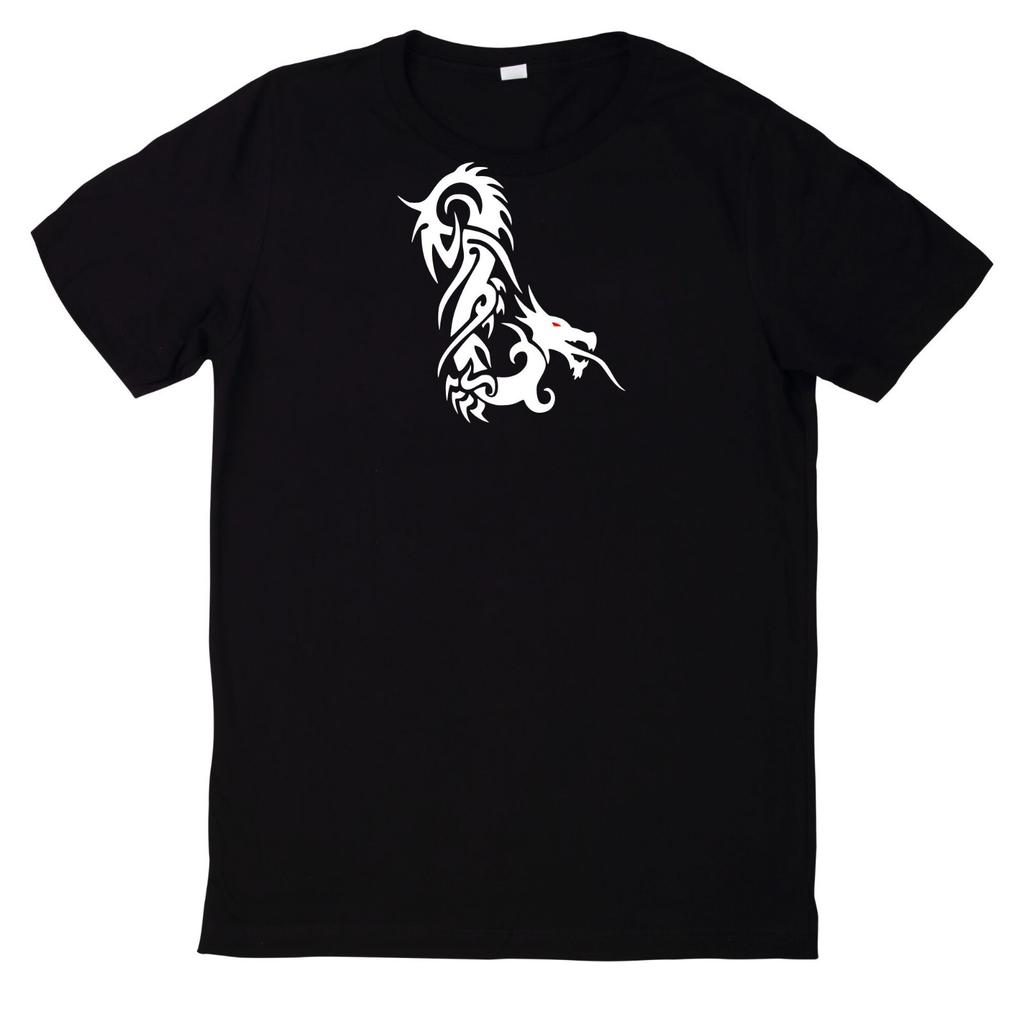 T-Shirt Tribal Dragon Drachen Drache Tattoo Mystisch Motiv BaumwolleWird in neuem Fenster oder Tab geöffnet