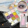 61-Piece Student Performance Stage Makeup Special Eyeshadow Palette with Glitter and Sparkle, Non-Toxic Makeup for Stage Performances