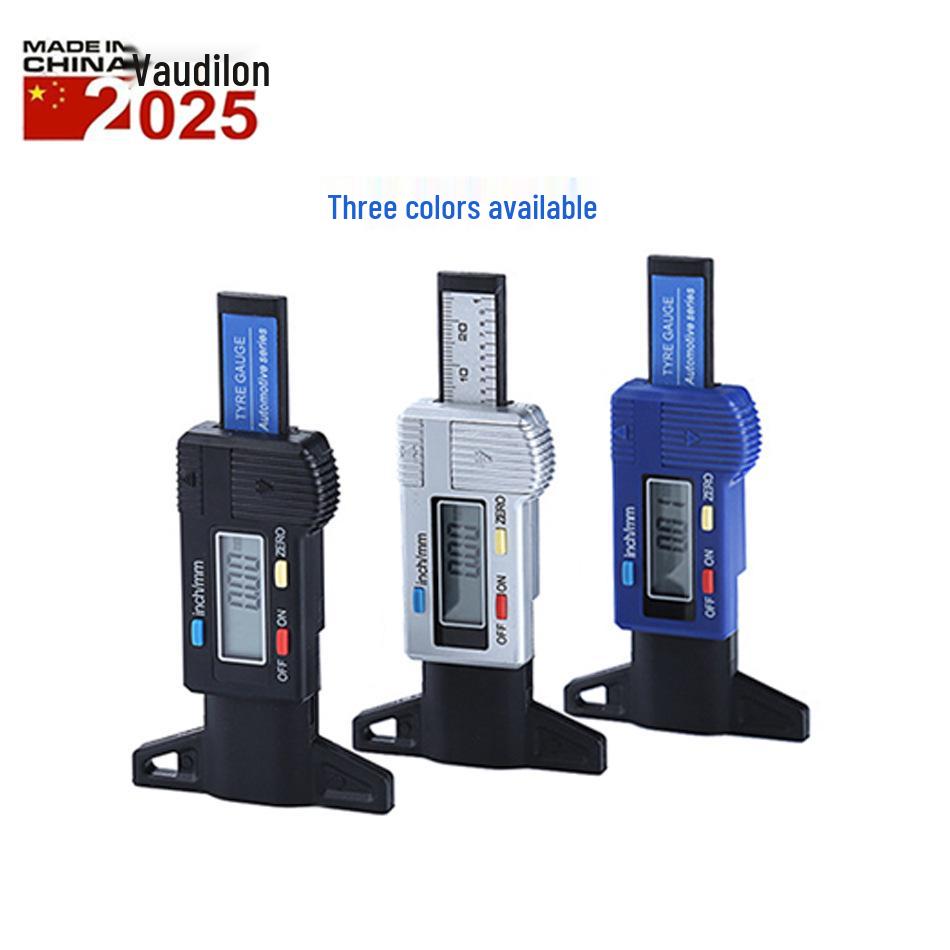 0-25mm Electronic Digital Tire Tread Depth Gauge & Vernier Caliper Blue Digital Tread Depth Gauge (PVC Pack)