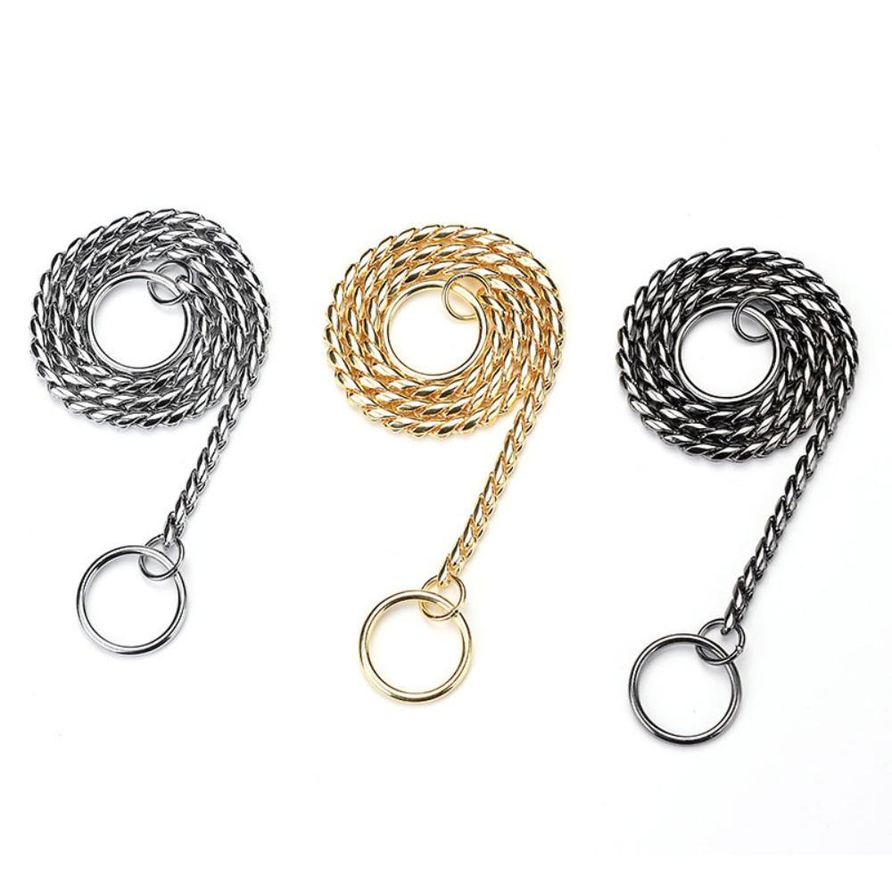 Colliers d'exposition pour animaux de compagnie P Chaînes coulissantes Colliers Collier à pincement en cuivre Chaîne serpent Collier pour chien Chaîne à pincement pour animaux de compagnie