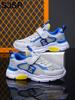Children's Sports Shoes for Boys, Fashionable Mesh Breathable Casual Sports Shoes, Lightweight Running Shoes, Comfortable