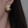Multifuntional Gold Earrings Party Accessories Trendy Ear Studs Fashion Earrings Metal Texture Suitable for Any Outfit