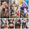 5D DIY Diamantmalerei Kunst Japanischer Anime Inuyasha Vollmosaik Stickerei Kreuzstich-Set Heimdekoration Geschenk
