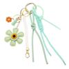 1 Piece Braided Rope Woman Keychain  Leather Sunflower Bag Charms Fashionable Pendant Diy Accessories Gift