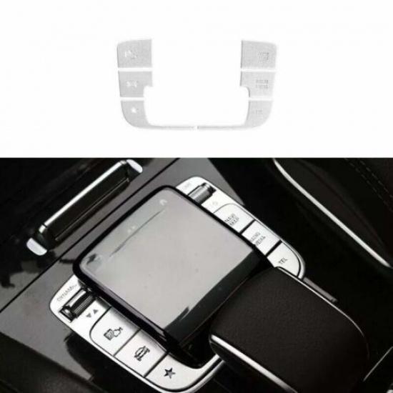 Gear Shift key Silver Aluminum Car Central Console For Benz GLE GLS Sticker Trim