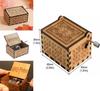 Harry Potter Engraved Wooden Music Box Vintage Storage Box Design