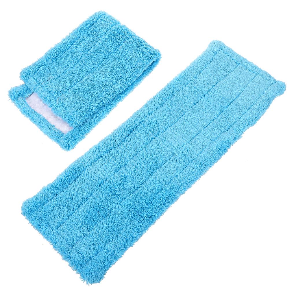 2Pcs Microfiber Mop Head Replacement for Hardwood Tile Marble Floors High Absorption Dust Hair Oil Stain Removal Easy Wash