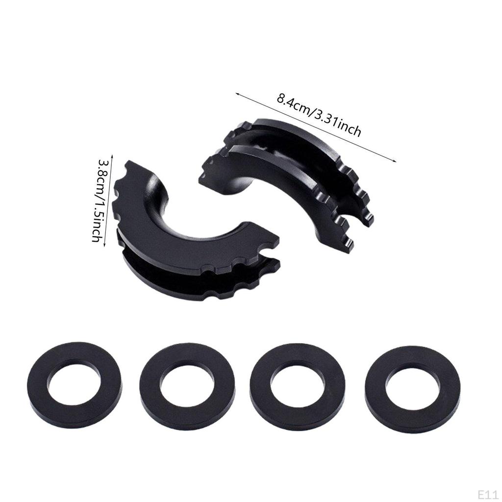 2 Pieces D Ring Shackle Isolators Accessory Portable Replacement Easy Installation Multipurpose Fits