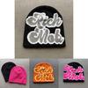 Simple Color Blocked Letter Pattern Neutral Casual Warm Knitted Hat For Men And Women