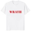 Verão Nova Chegada Limitada WRATH Seleção Natural Camiseta Masculina Streetwear Manga Curta Casual Gola O Camisetas Estilo Hipster