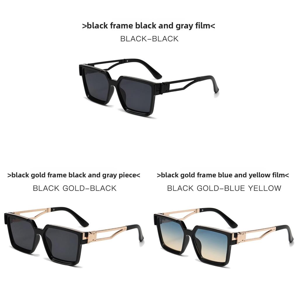 Millionaire Square Sunglasses With Uv400 Polarized Lenses For Fashionable Summer Wear