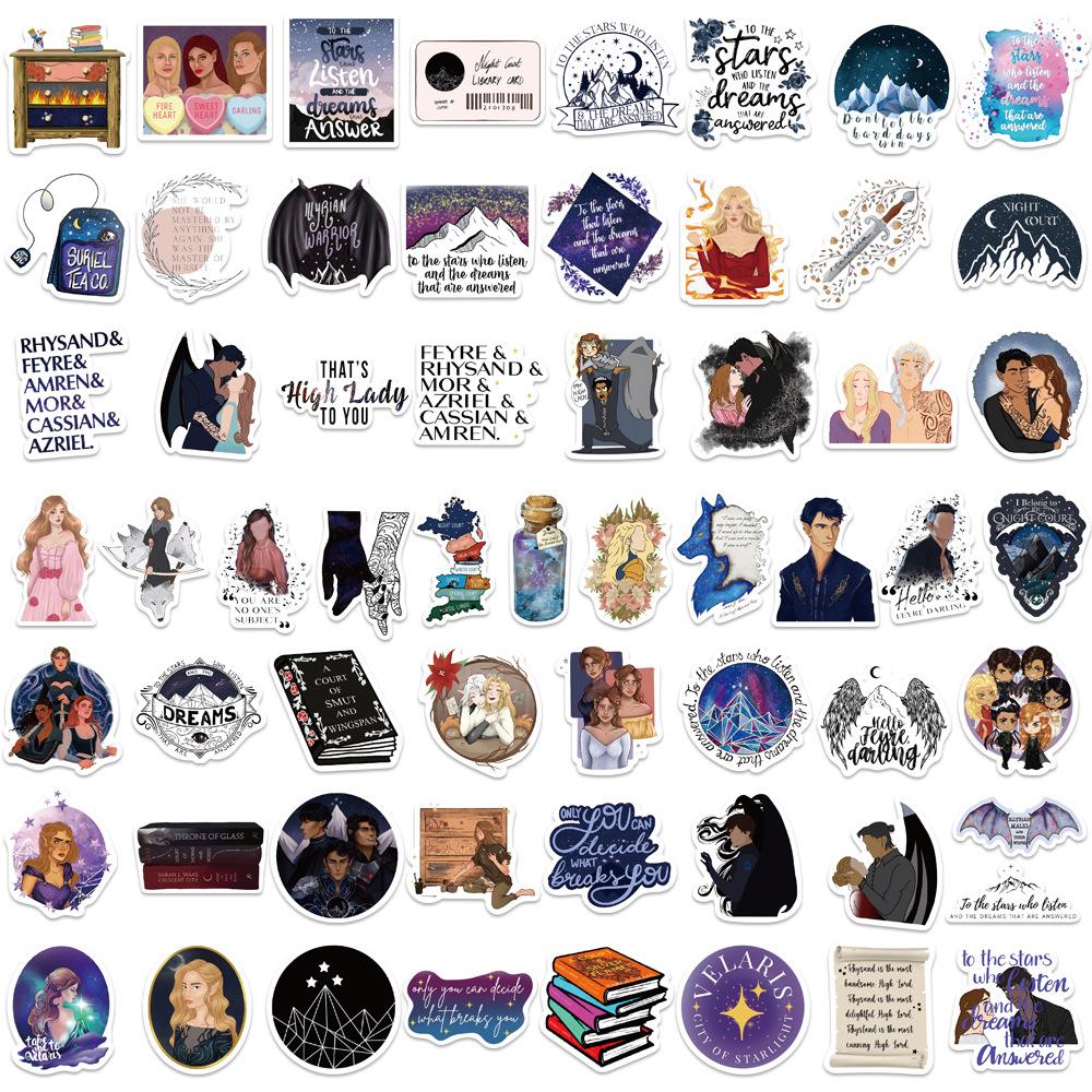 60 Photos Acotar Merchandise Cartoon Graffiti Stickers Decorate Guitar Suitcase Waterproof Explosive