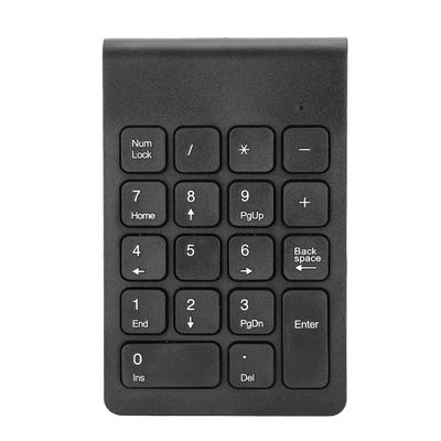 Mini Tastatur Drahtloser Ziffernblock 2.4G USB Ergonomisch Leicht PC Computerzubehör Schwarz