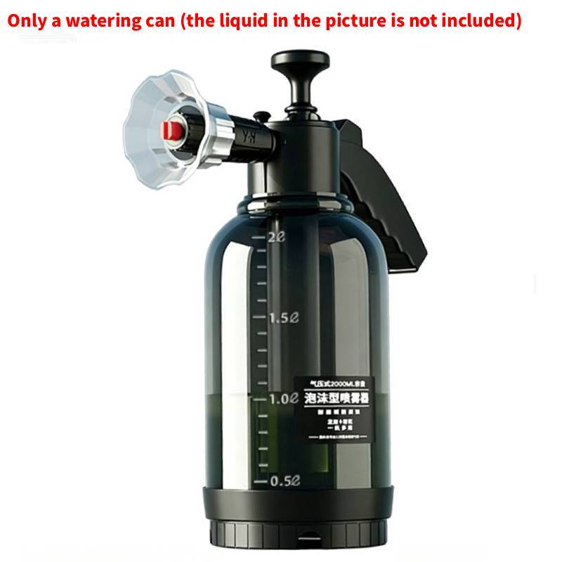 

High Pressure Foam Spray Bottle With Dual Nozzles For Car Washing And Home Cleaning Black