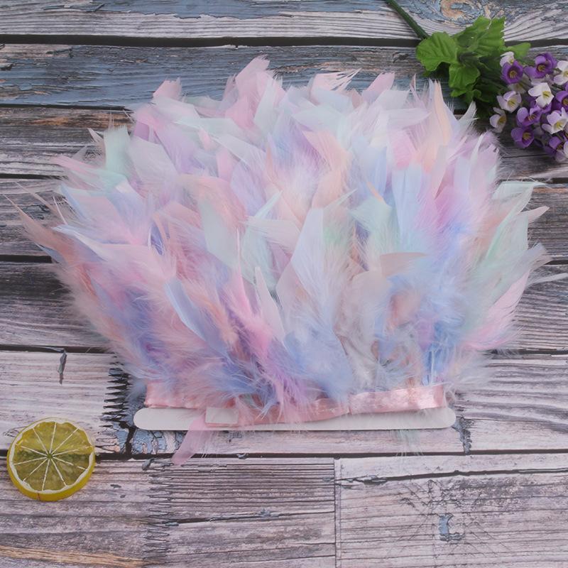 

Diy Feather Turkey Feather Fire Flake Feather Jewelry Stage Performance Clothing Handmade Decorative Materials