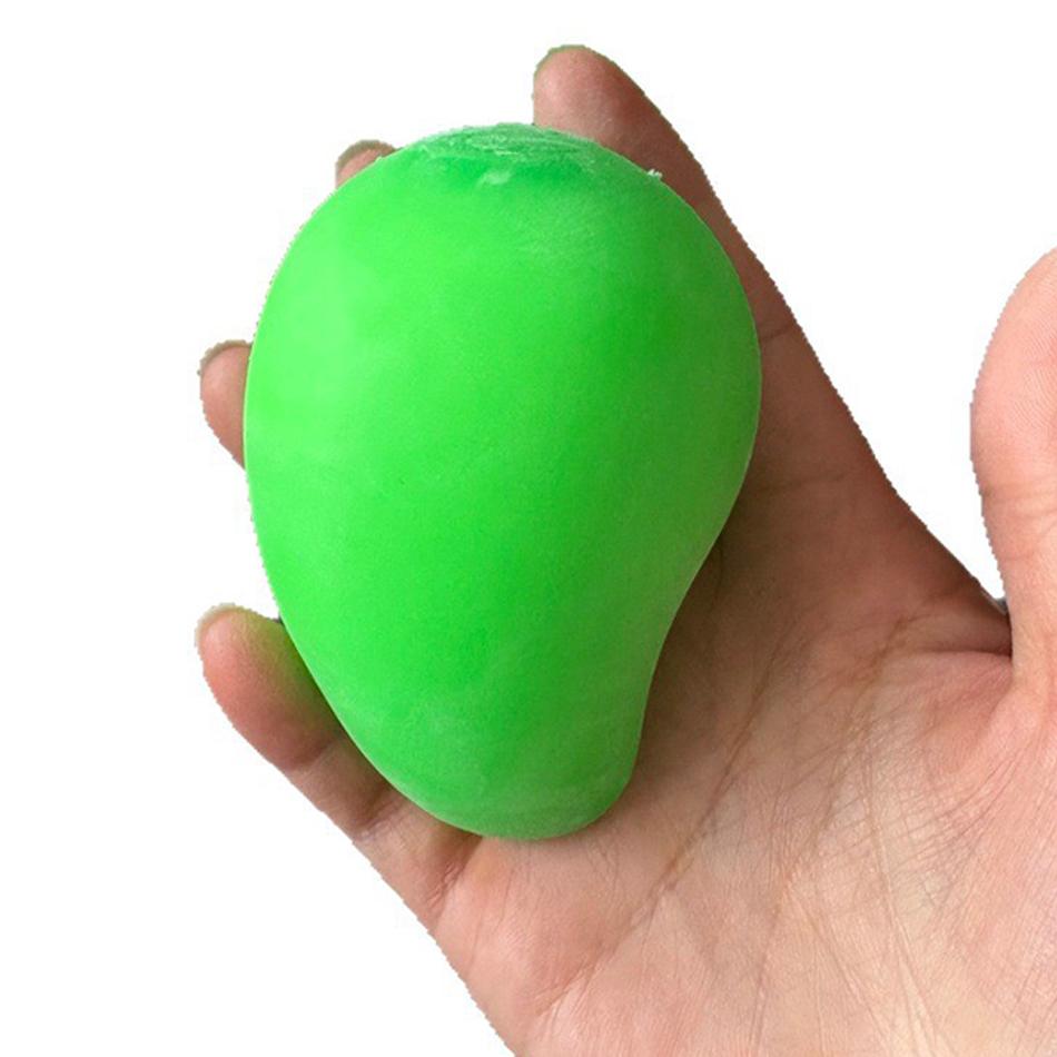 Handmade Crispy Mango Stress Ball Toy Crunchy Squeeze Ball Round Blocks Filled Anti Stress Toys for relaxation and stress relief