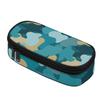 Pencil Bag 300D Polyester High Capacity Secure Zipper Closure with Main Compartment Mesh Pocket and Pen Slots for School and Study