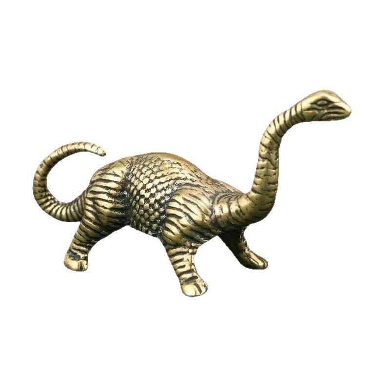 Dinosaur Desk Ornament Vintage Home Decor Figurine Bronze